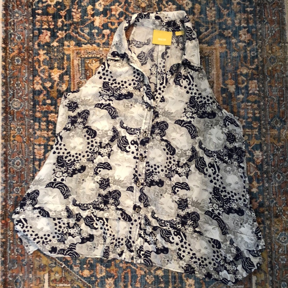 Maeve Racerback Style Flowy Button Tank - Picture 4 of 4